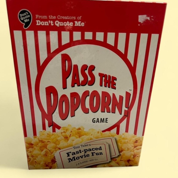 Pass the Popcorn Game - Red and White Faced Paced Movie Fun - Picture 3 of 4